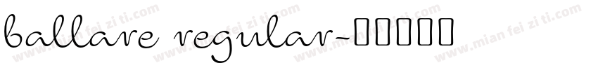 ballare regular字体转换